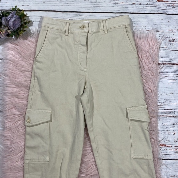 Aritzia Wilfred Free Modern Cargo High Rise Pant Gd Birch - Picture 4 of 10